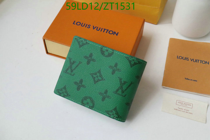 LV Bags-(Mirror)-Wallet-,Code: ZT1531,$: 59USD