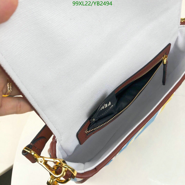 Fendi Bag-(4A)-Baguette-,Code: YB2494,$: 99USD