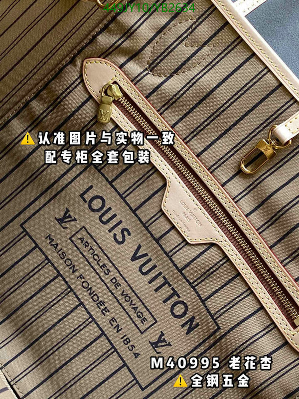 LV Bags-(Mirror)-Neverfull-,Code: YB2634,$: 449USD