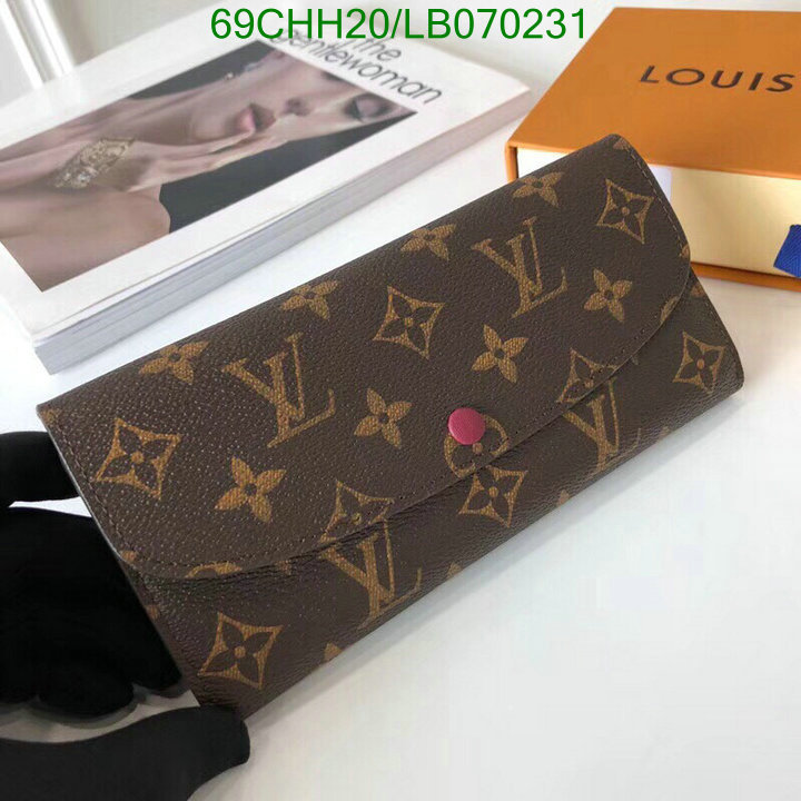 LV Bags-(Mirror)-Wallet-,Code: LB070231,$: 69USD