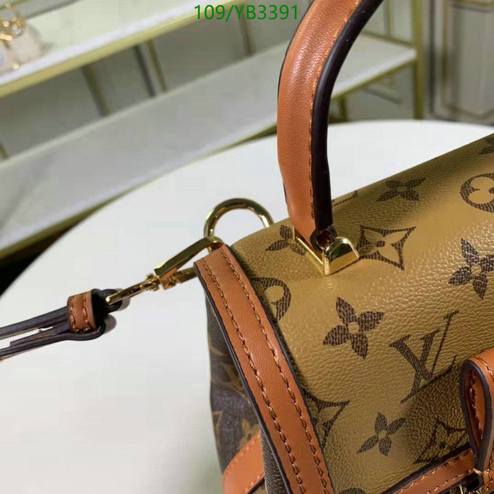 LV Bags-(4A)-Backpack-,Code: YB3391,$: 109USD