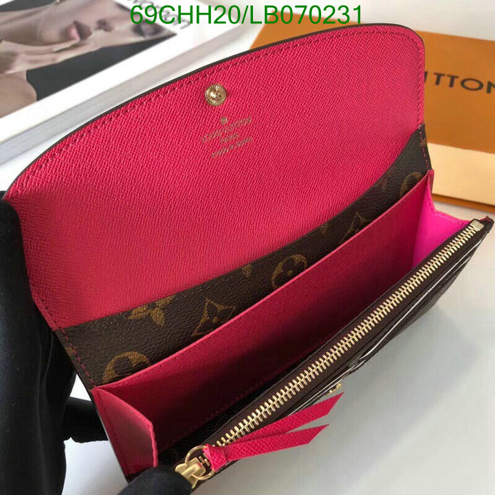 LV Bags-(Mirror)-Wallet-,Code: LB070231,$: 69USD