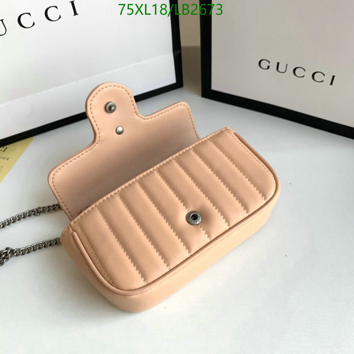 Gucci Bag-(4A)-Marmont,Code: LB2673,$: 75USD