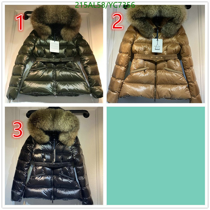 Down jacket Women-Moncler, Code: YC7356,$: 215USD