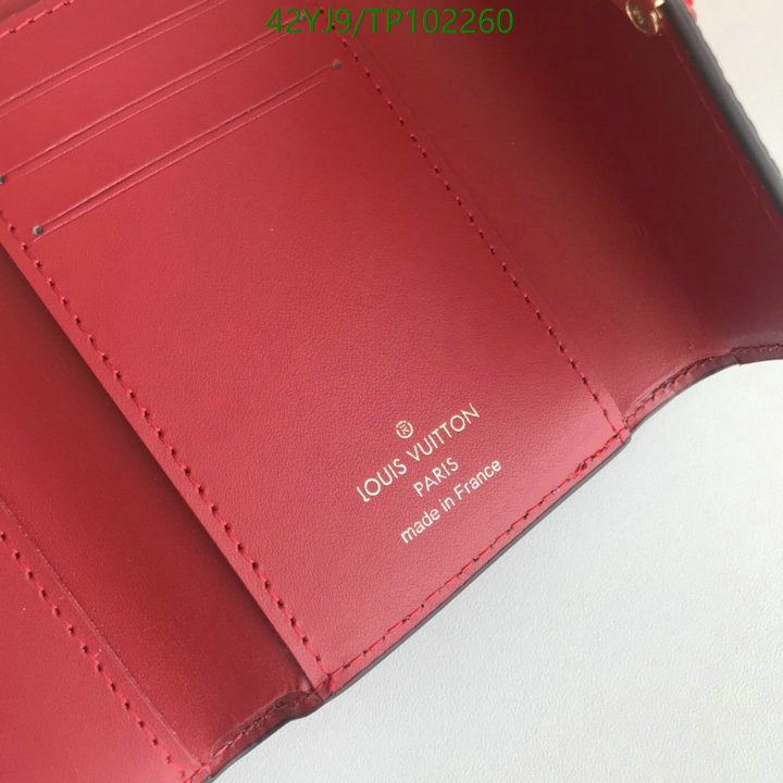 LV Bags-(4A)-Wallet-,Code: TP102260,$: 42USD