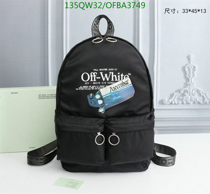 Off-White Bag-(Mirror)-Backpack-,Code: OFBA3749,$: 135USD