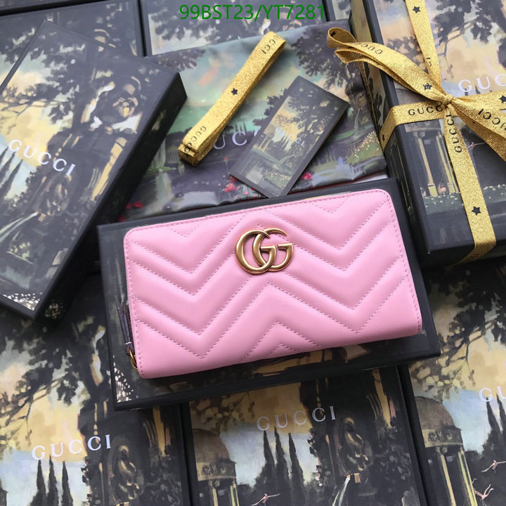 Gucci Bag-(Mirror)-Wallet-,Code: YT7281,$: 99USD