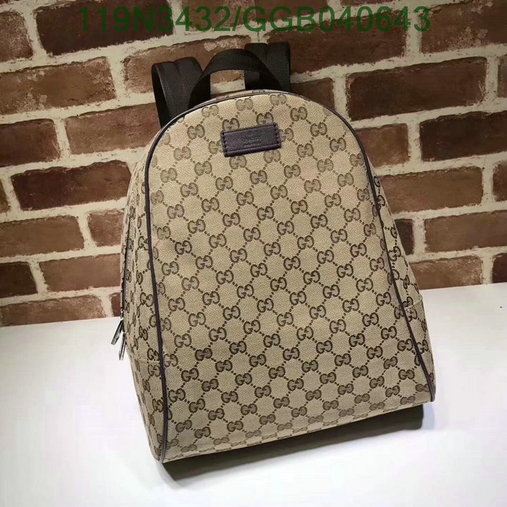 Gucci Bag-(Mirror)-Backpack-,Code:GGB040643,$:119USD