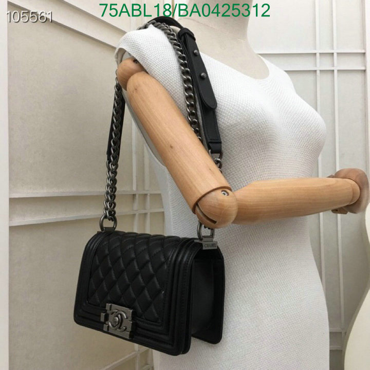 Chanel Bags ( 4A )-Le Boy,Code: BA04252312,$: 75USD