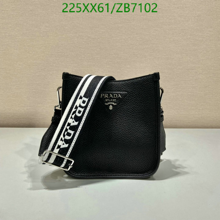 Prada Bag-(Mirror)-Diagonal-,Code: ZB7102,$: 225USD