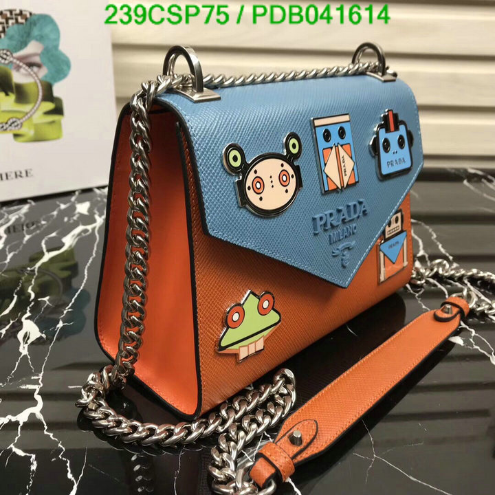 Prada Bag-(Mirror)-Diagonal-,Code: PDB041614,$: 239USD