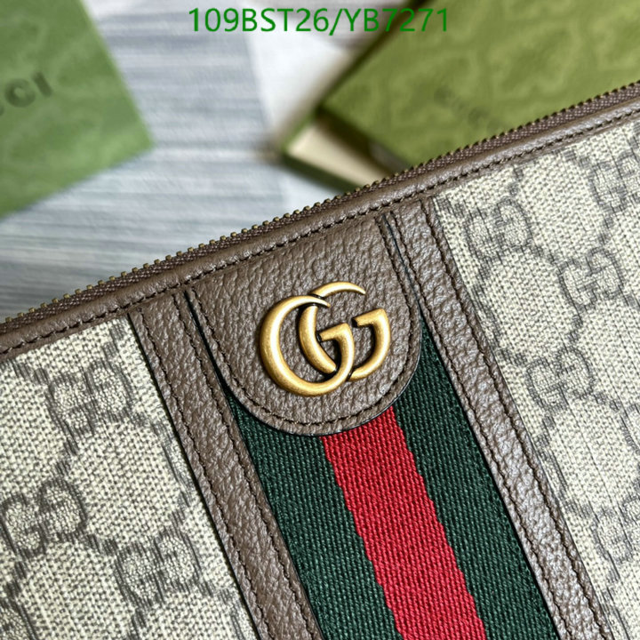 Gucci Bag-(Mirror)-Clutch-,Code: YB7271,$: 109USD