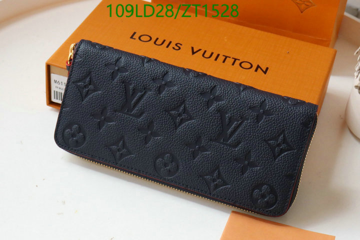 LV Bags-(Mirror)-Wallet-,Code: ZT1528,$: 109USD