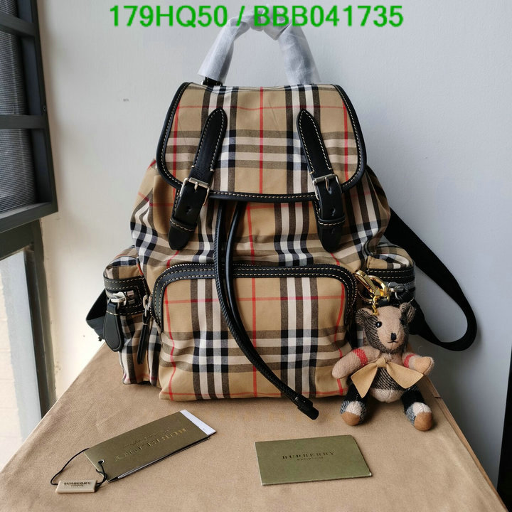 Burberry Bag-(Mirror)-Backpack-,Code: BBB041735,$: 179USD