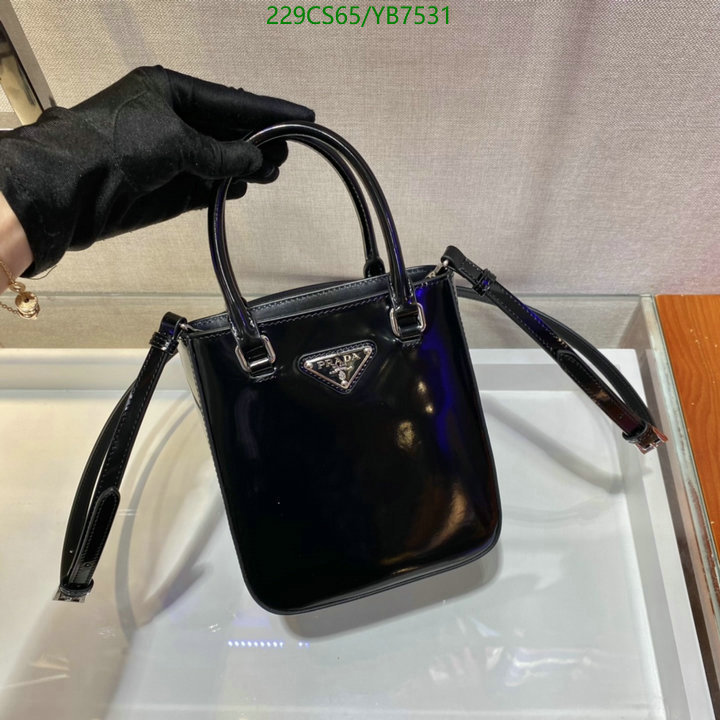 Prada Bag-(Mirror)-Diagonal-,Code: YB7531,$: 229USD