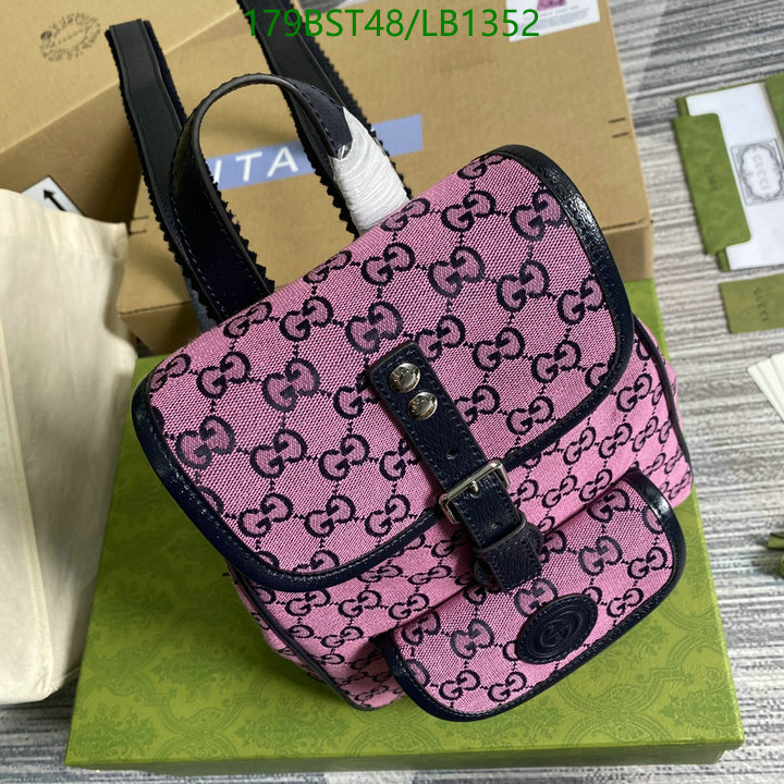 Gucci Bag-(Mirror)-Backpack-,Code: LB1352,$: 179USD