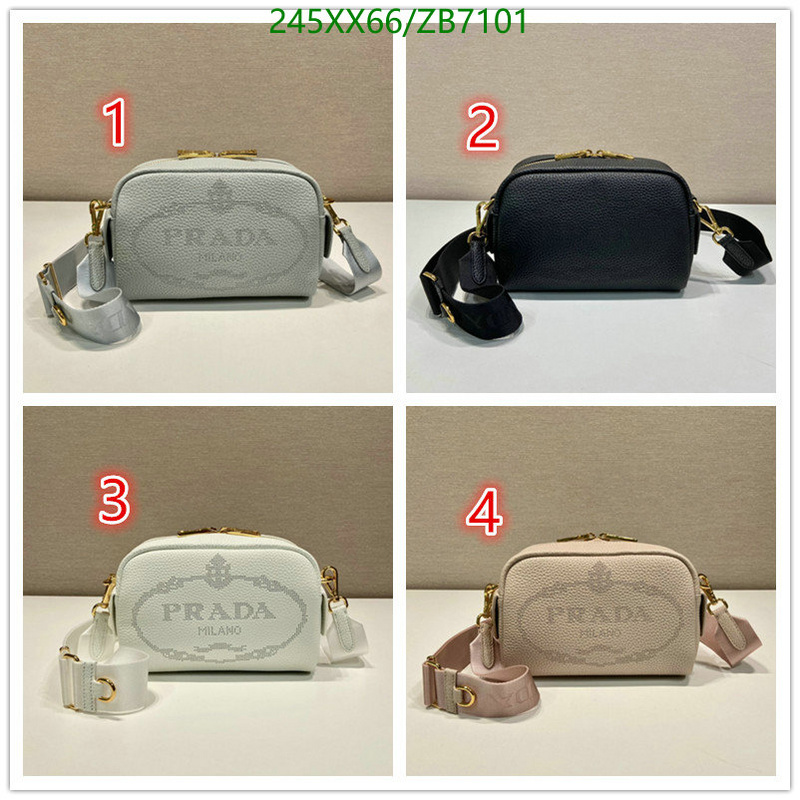 Prada Bag-(Mirror)-Diagonal-,Code: ZB7101,$: 245USD