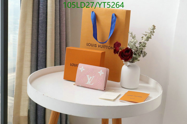 LV Bags-(Mirror)-Wallet-,Code: YT5264,$: 105USD