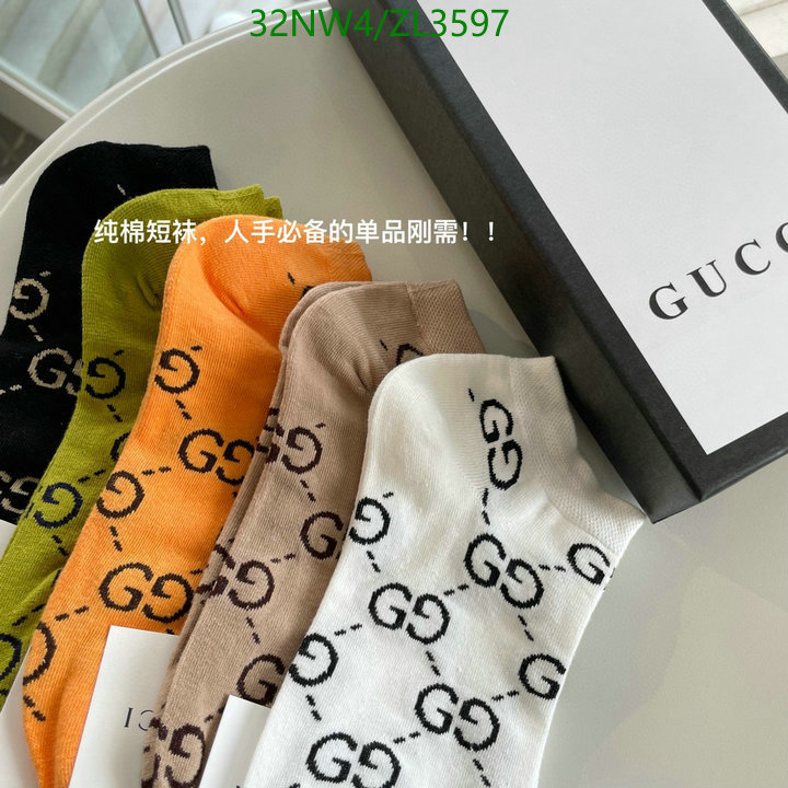 Sock-Gucci, Code: ZL3597,$: 32USD