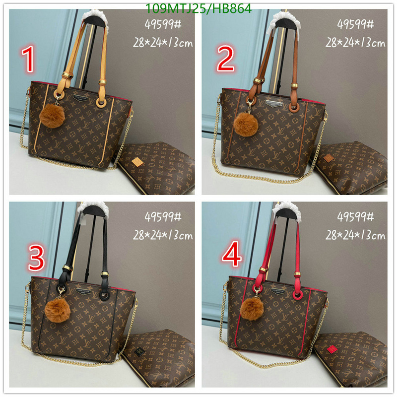 LV Bags-(4A)-Handbag Collection-,Code: HB864,$: 109USD