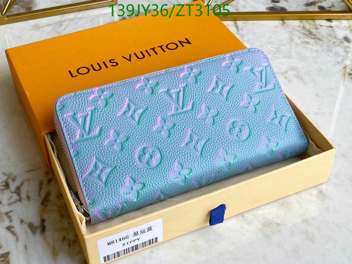 LV Bags-(Mirror)-Wallet-,Code: ZT3105,$: 139USD