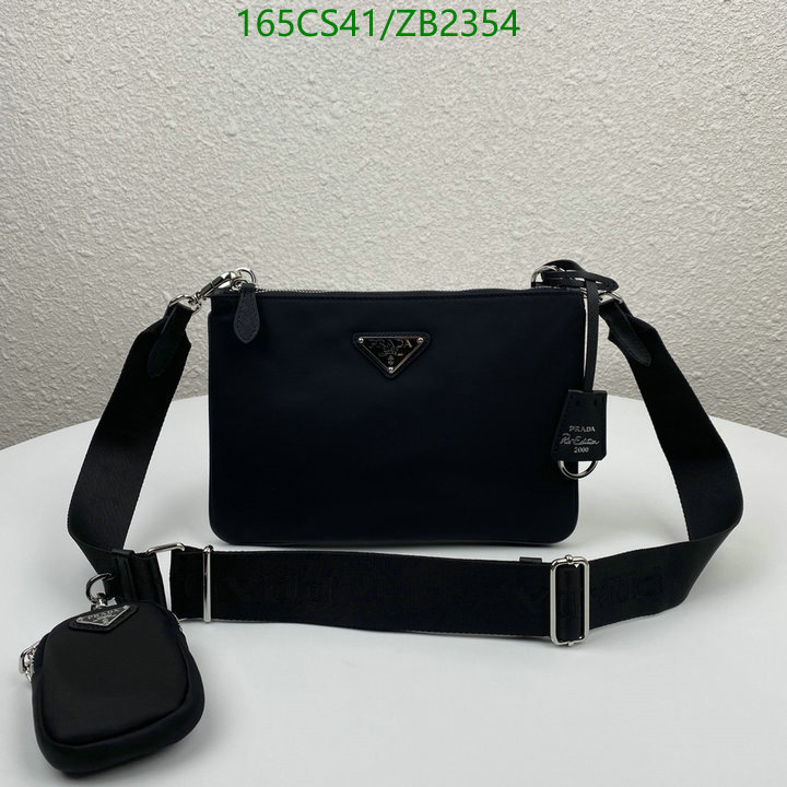 Prada Bag-(Mirror)-Diagonal-,Code: ZB2354,$: 165USD