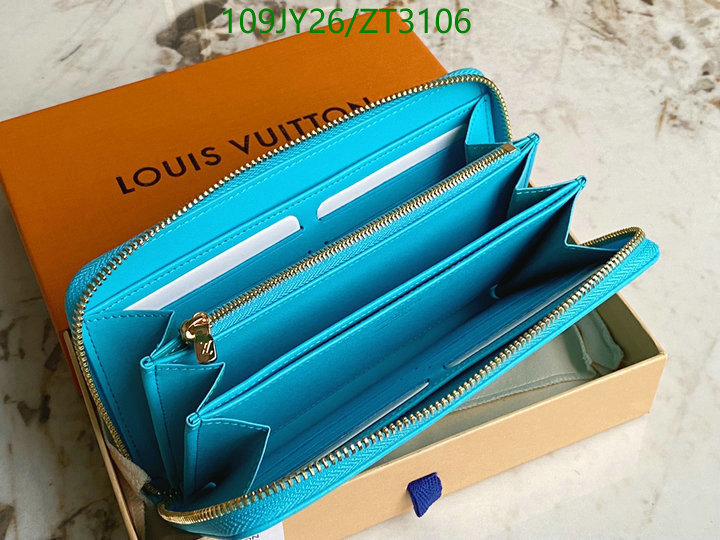 LV Bags-(Mirror)-Wallet-,Code: ZT3106,$: 109USD