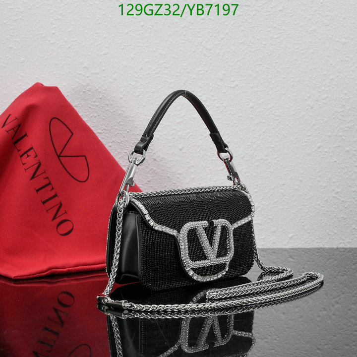 Valentino Bag-(4A)-LOC-V Logo ,Code: YB7197,$: 129USD