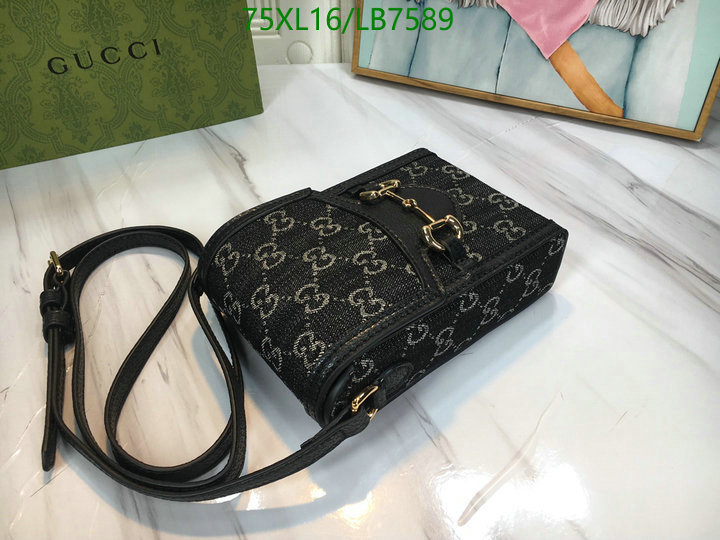 Gucci Bag-(4A)-Horsebit-,Code: LB7589,$: 75USD