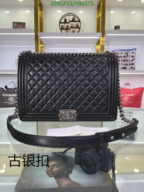 Chanel Bags -(Mirror)-Le Boy,Code: YB6375,$: 209USD
