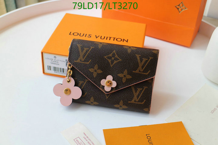 LV Bags-(Mirror)-Wallet-,Code: LT3270,$: 79USD