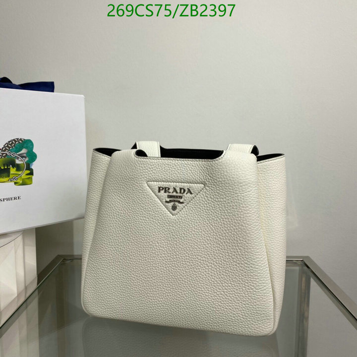 Prada Bag-(Mirror)-Handbag-,Code: ZB2397,$: 269USD