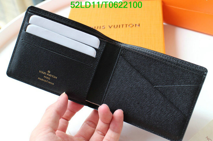 LV Bags-(Mirror)-Wallet-,Code: T0622100,$: 52USD
