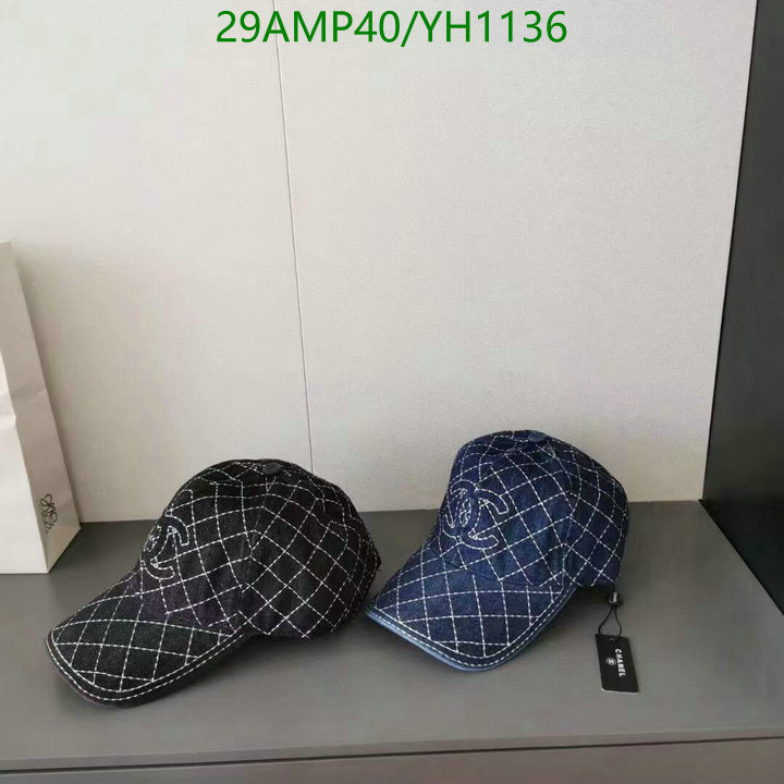 Cap -(Hat)-Chanel,Code: YH1136,$: 29USD