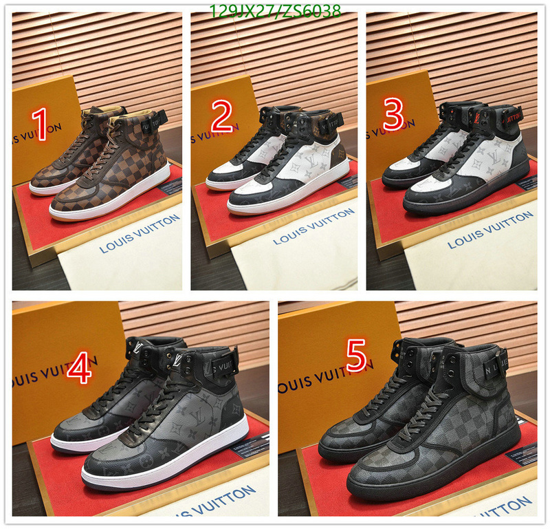 Men shoes-LV, Code: ZS6038,$: 129USD