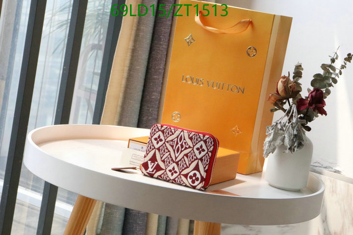 LV Bags-(Mirror)-Wallet-,Code: ZT1513,$: 69USD