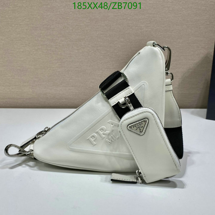 Prada Bag-(Mirror)-Triangle,Code: ZB7091,$: 185USD