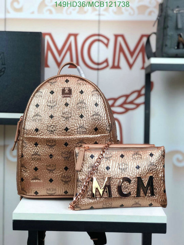 MCM Bag-(Mirror)-Backpack-,Code: MCB121738,$: 149USD