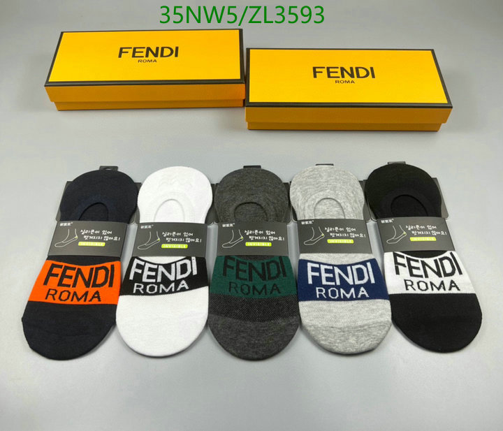 Sock-Fendi, Code: ZL3593,$: 35USD
