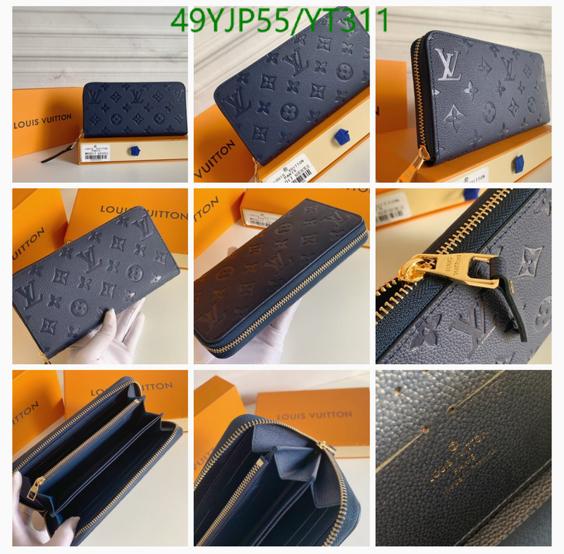 LV Bags-(4A)-Wallet-,Code: YT311,$: 49USD