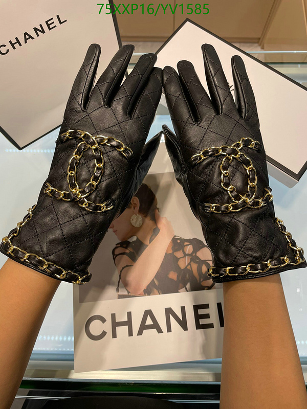 Gloves-Chanel, Code: YV1585,$: 75USD