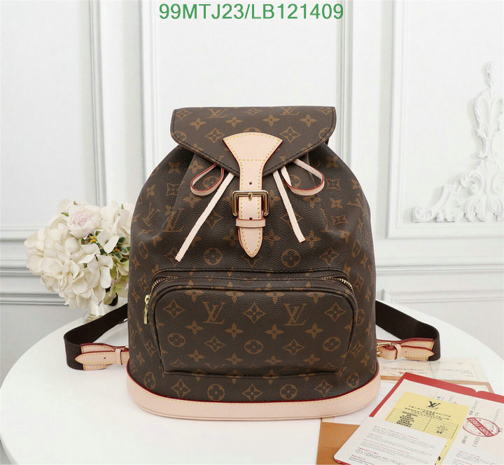 LV Bags-(4A)-Backpack-,Code: LB121409,$: 99USD