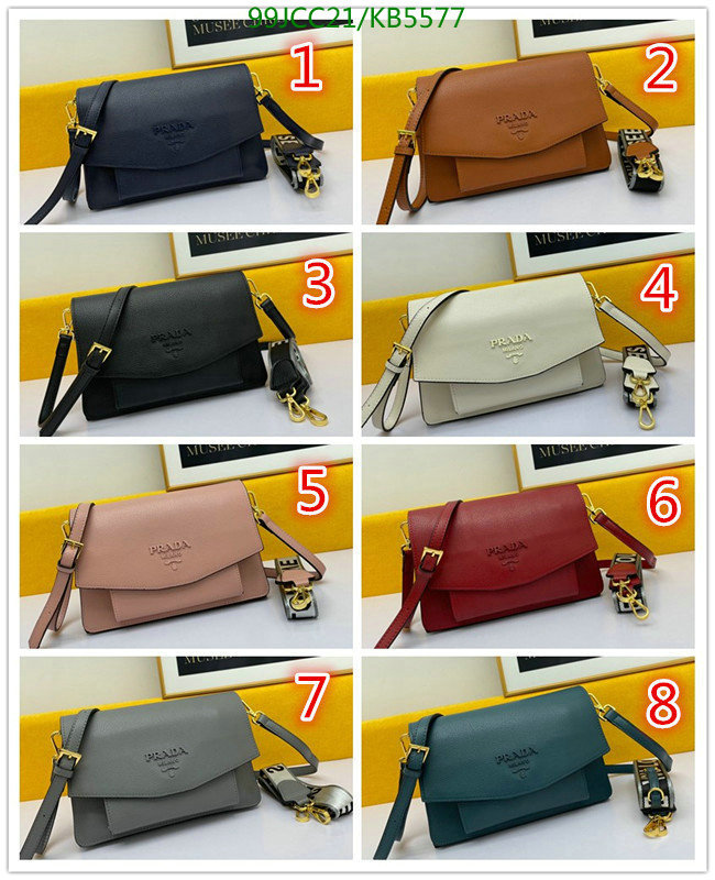 Prada Bag-(4A)-Diagonal-,Code: KB5577,$: 99USD