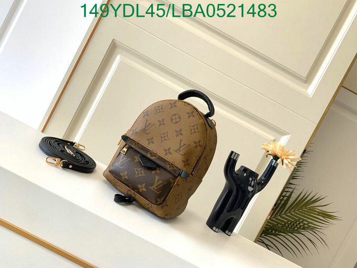 LV Bags-(Mirror)-Backpack-,Code:LBA0521483,$: 149USD