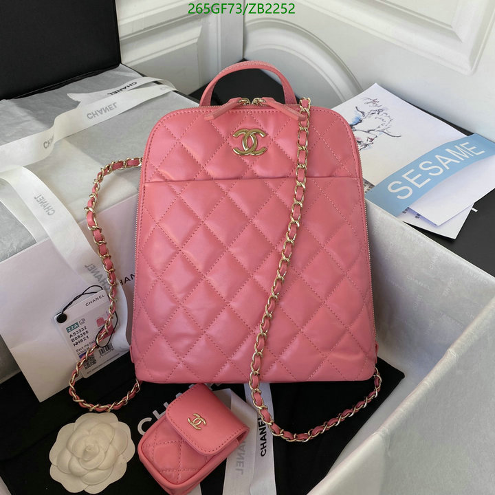 Chanel Bags -(Mirror)-Backpack-,Code: ZB2252,$: 265USD