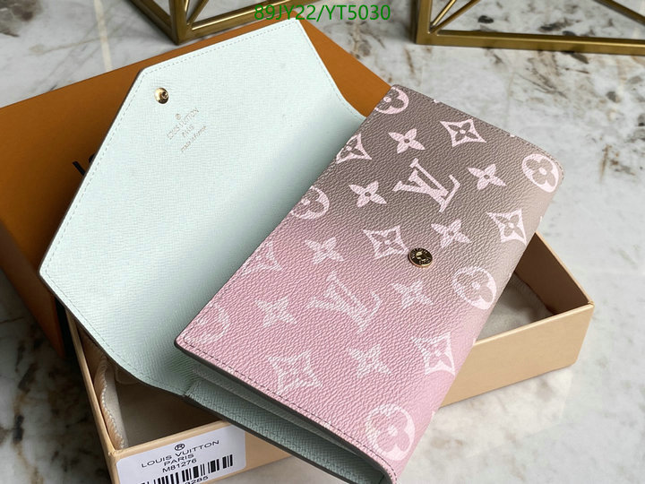 LV Bags-(Mirror)-Wallet-,Code: YT5030,$: 89USD