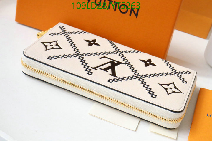 LV Bags-(Mirror)-Wallet-,Code: YT5263,$: 109USD