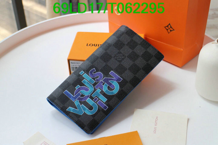 LV Bags-(Mirror)-Wallet-,Code: T062295,$: 69USD