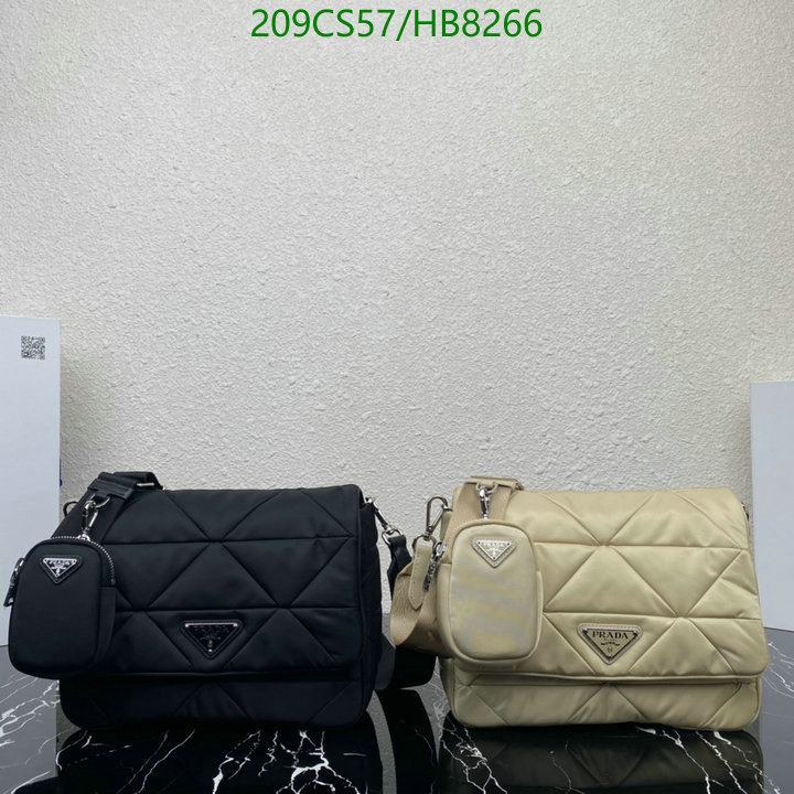 Prada Bag-(Mirror)-Diagonal-,Code: HB8266,$: 209USD