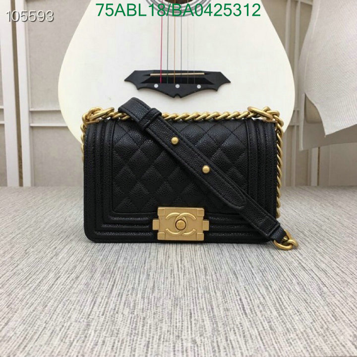 Chanel Bags ( 4A )-Le Boy,Code: BA04252312,$: 75USD